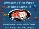 Band camp – Week One – Thanks – V2