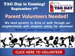 Tag Day Volunteers Needed 2019